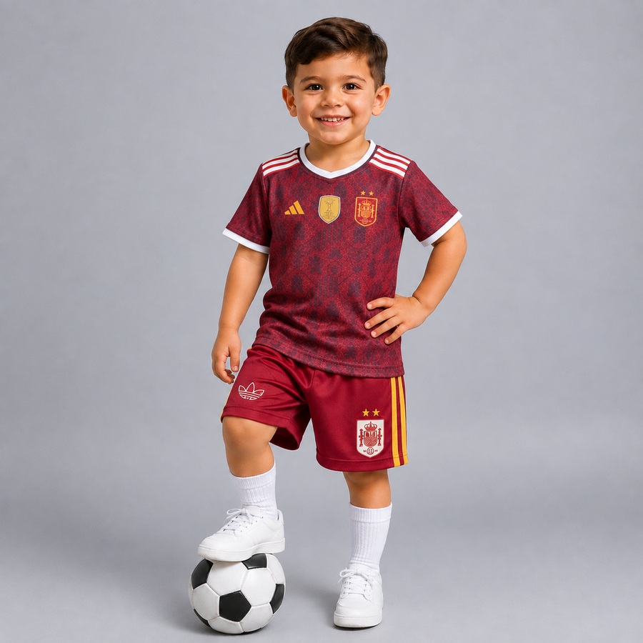 Spain Champion Jersey Set For 0 Month to 12 Years